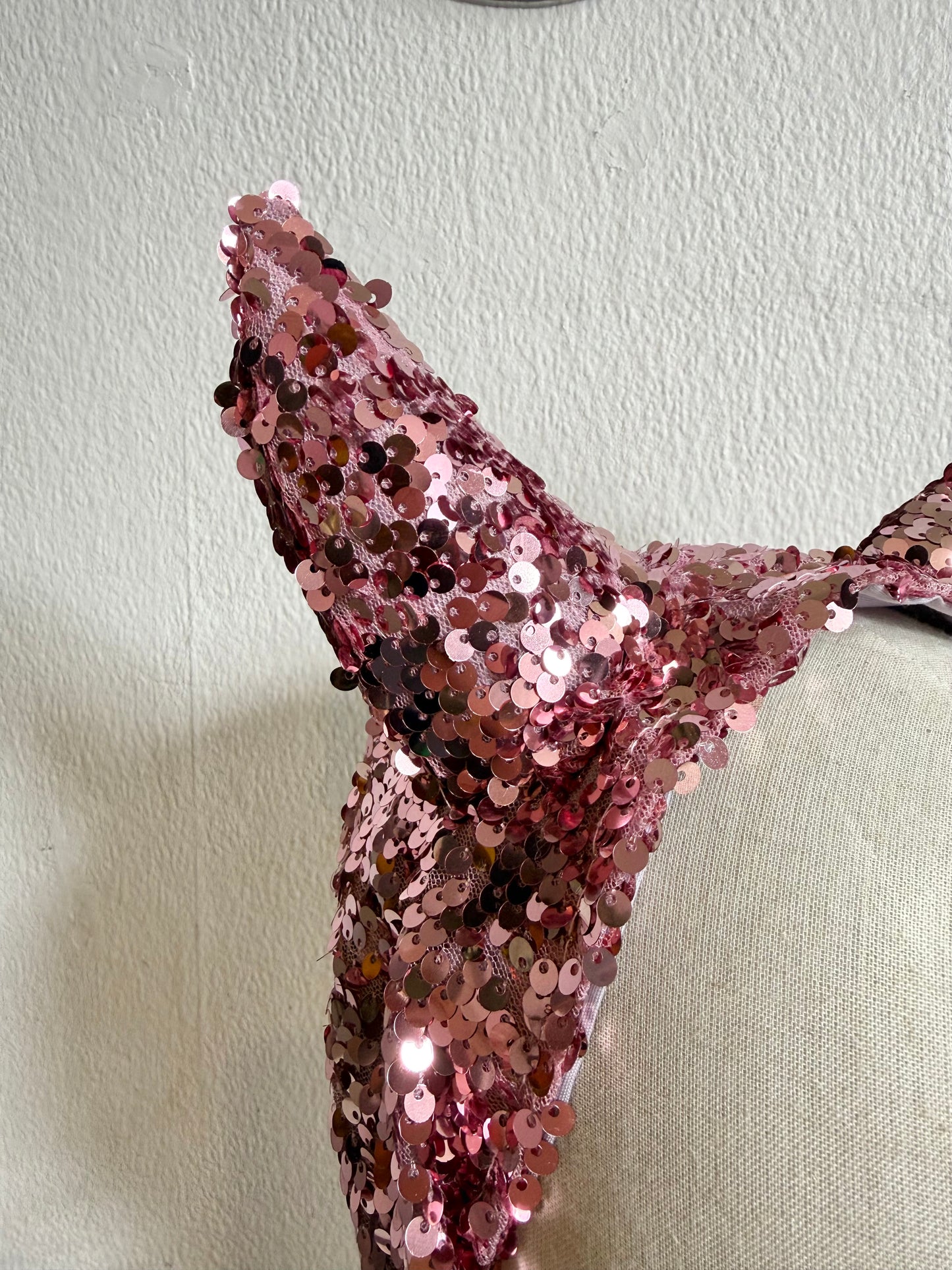 Pink Sparkly Devil Headpiece