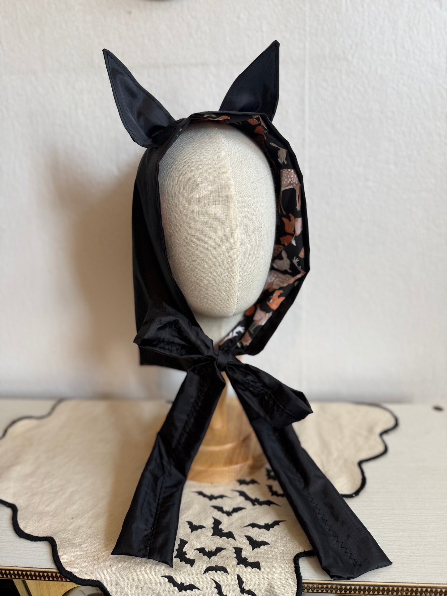 Bat Ear Rain Hood (made to order)
