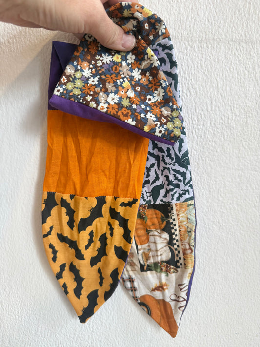 nostalgic 90s halloween summerween patchwork headscarf