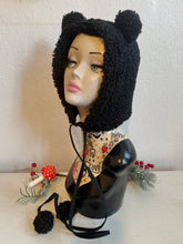 Load image into Gallery viewer, Black Bear Bonnet