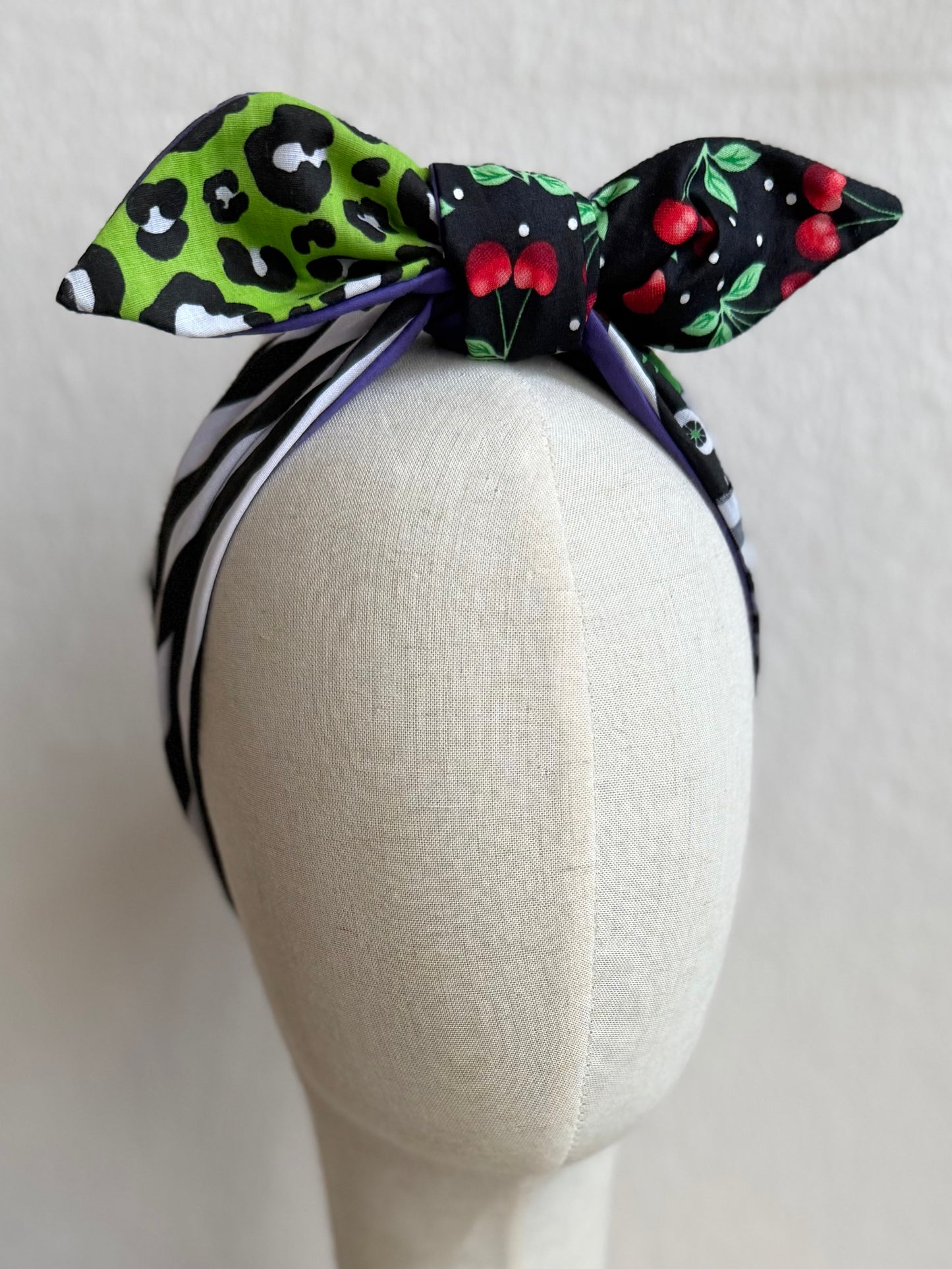 Patchwork Spooky Headscarf (self tie)