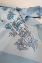 Load image into Gallery viewer, True Vintage Blue Floral Scarf