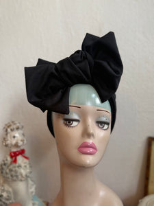 1940s pre-knotted stretchy HUGE dramatic 'Tilt' Knot Headband