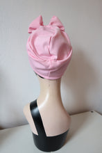 Load image into Gallery viewer, SALE ITEM: BOW KNOT Light Pink (Full Coverage) 1940s Style Pre-tied Turban