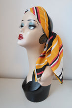 Load image into Gallery viewer, Vintage striped headscarf
