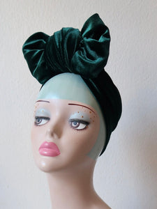 Velvet vintage goth alt fashion turban