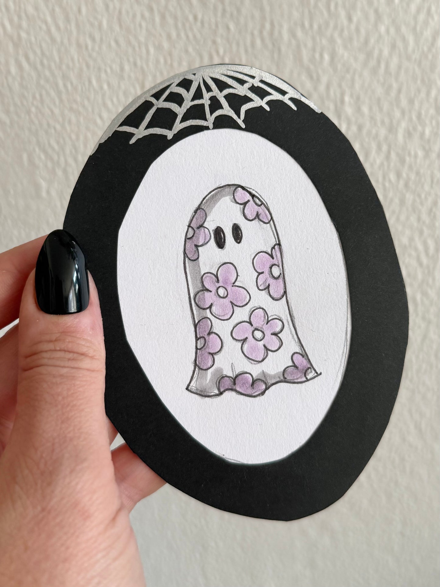 Floral Ghost - Spooky Doodle