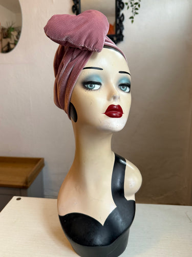 SAMPLE ITEM: Valentines Heart Turban in Pink