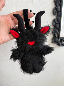 Cute kawaii goat plushie folklore bag charm keyring 