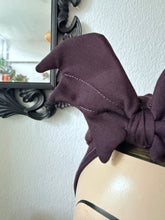 Load image into Gallery viewer, Bat Turban or Headband in PURPLE Jersey (Ready Made)