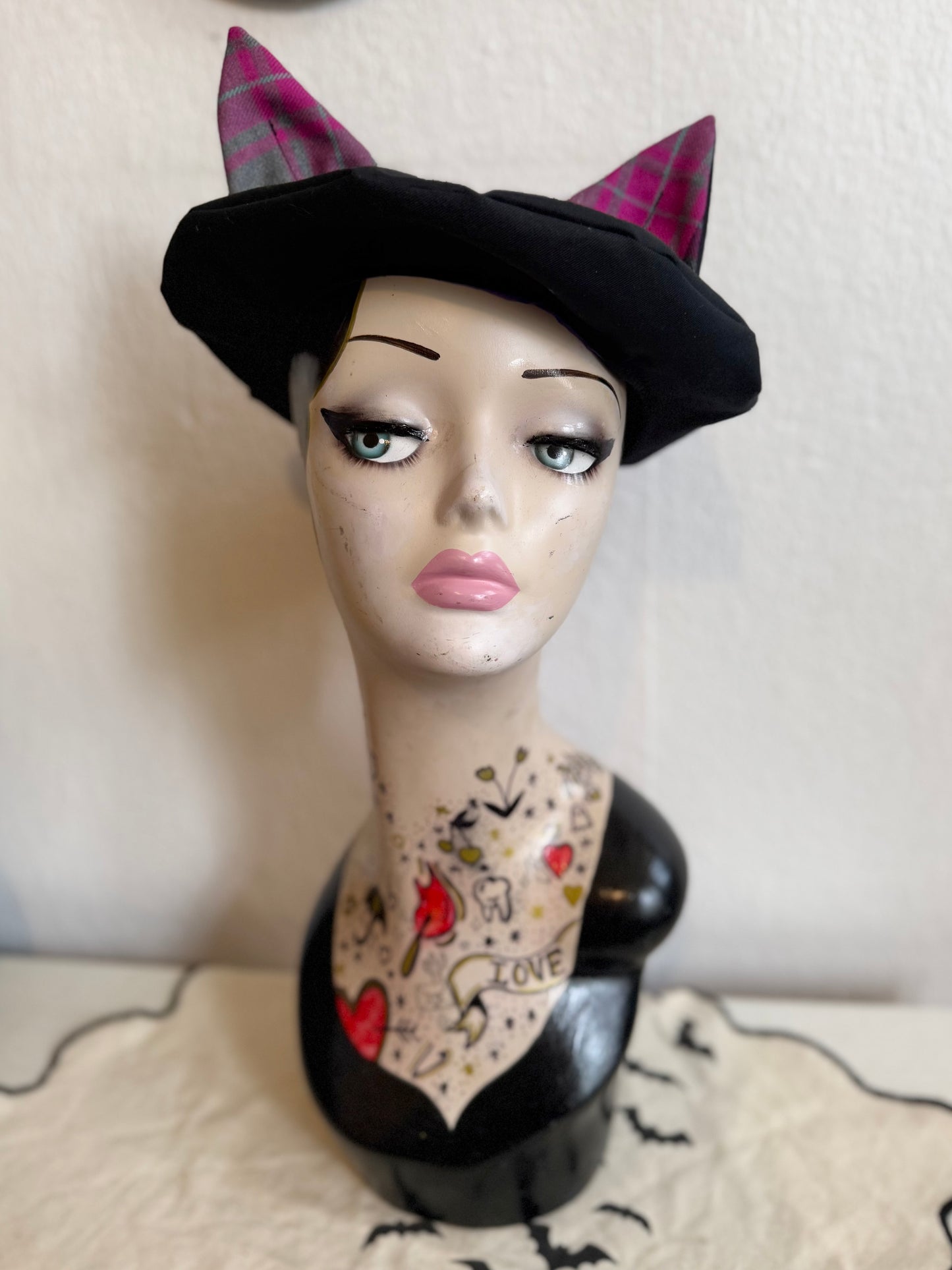 Cat ear beret hat 