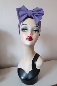 Lilac vintage 1940s bow headband