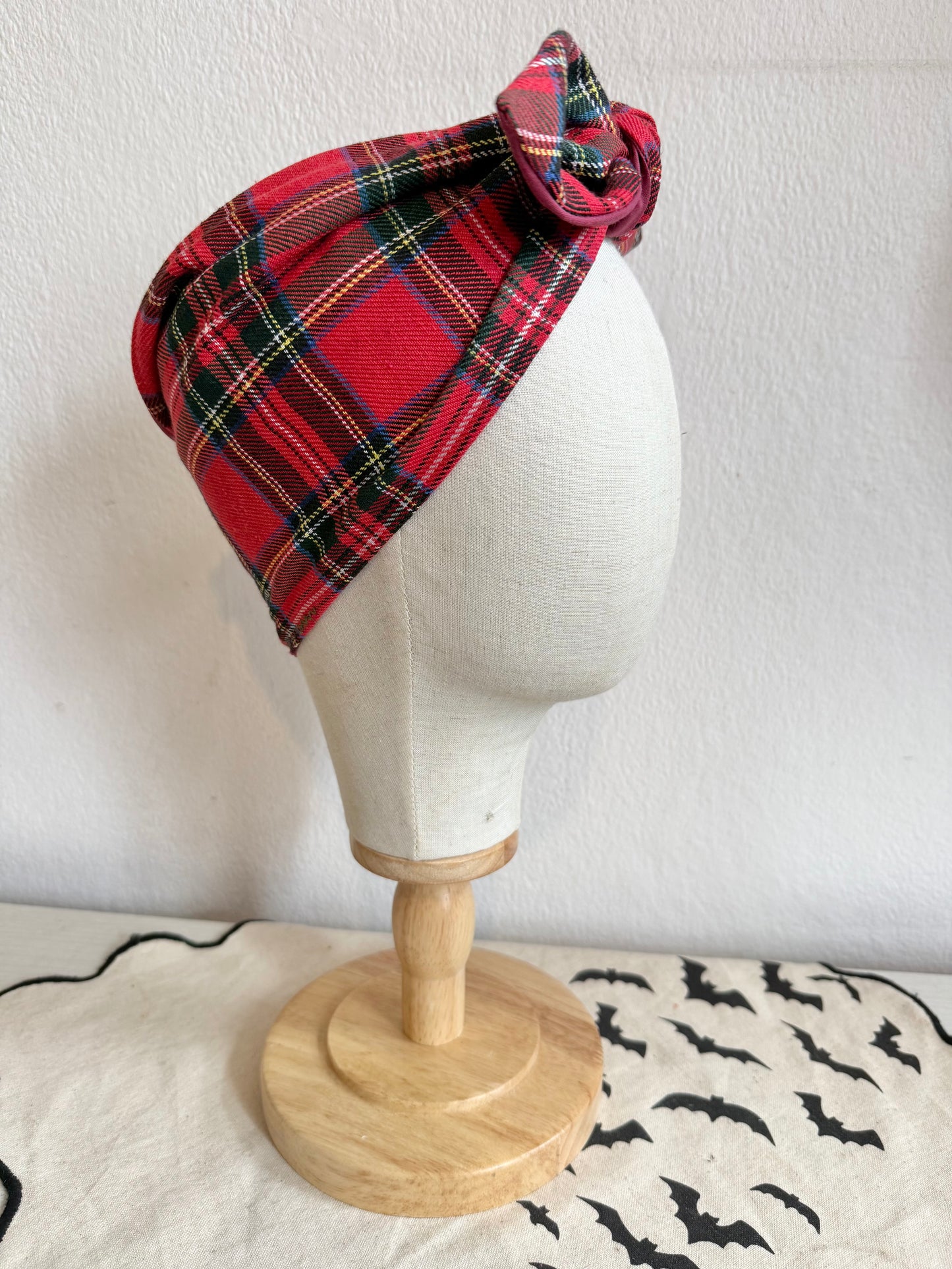 Tartan headscarf 