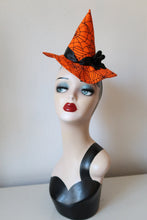 Load image into Gallery viewer, Vintage witch hat fascinator alt fashion Halloween