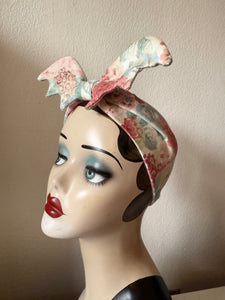 Gothic floral bat headband  