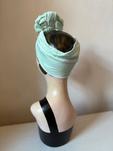 Load image into Gallery viewer, Mint vintage style headband 