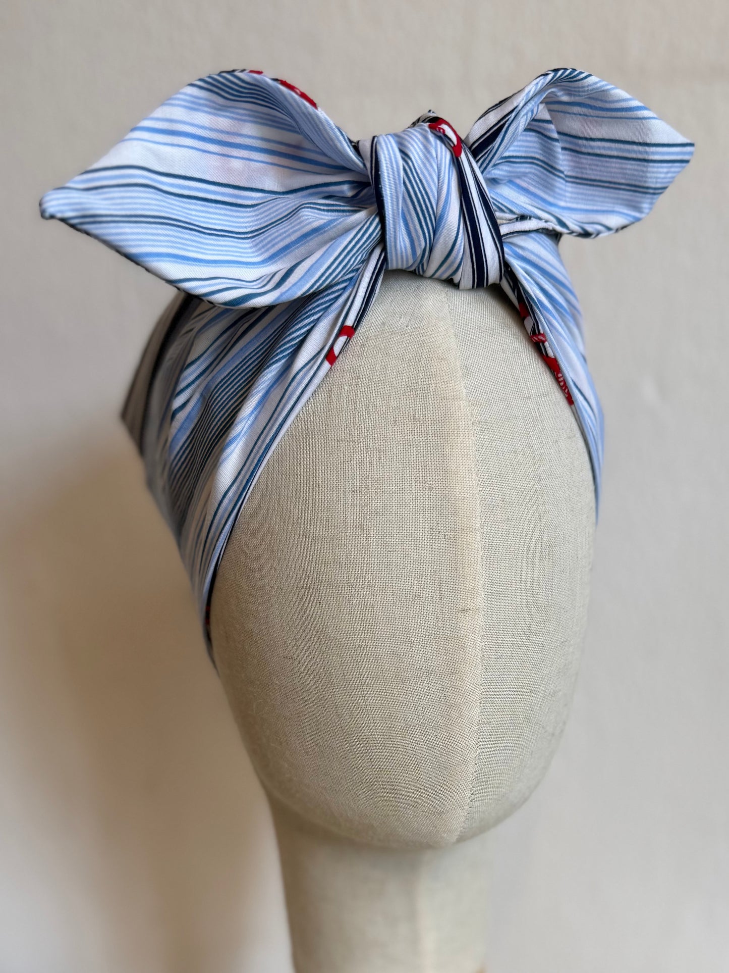 Nautical anchor print headscarf bandana