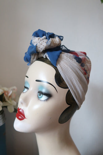 vintage scarf for 1940s turban tying  