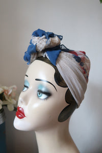 vintage scarf for 1940s turban tying  