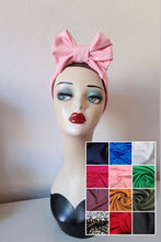 Load image into Gallery viewer, handmade vintage reproduction bow turban