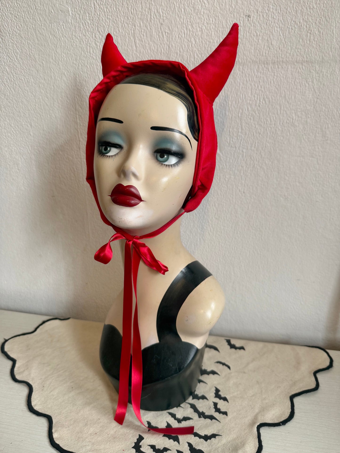 Red Velvet Devil Headpiece