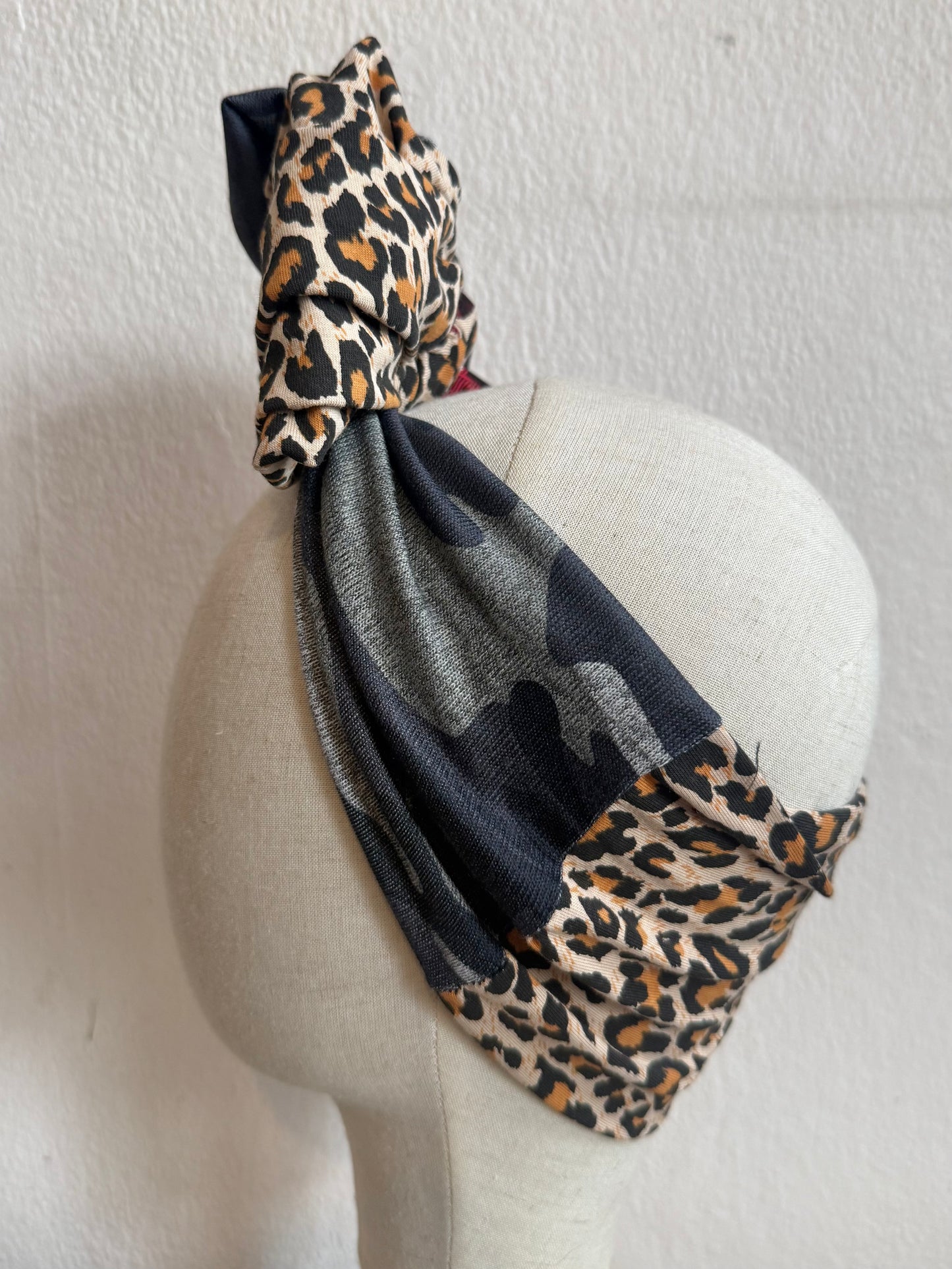 Punky Patchwork Pre-tied Headband