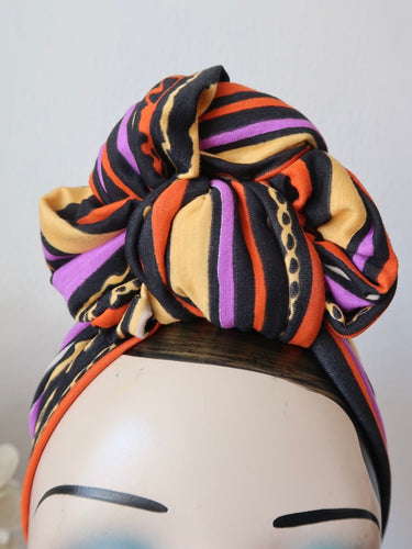 Striped vintage headband 