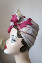 Load image into Gallery viewer, vintage scarf for 1940s turban tying  