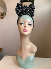 Load image into Gallery viewer, Polka dot rockabilly alternative turban headscarf