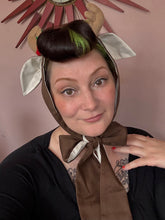 Load image into Gallery viewer, Person wearing a brown deer antlers 