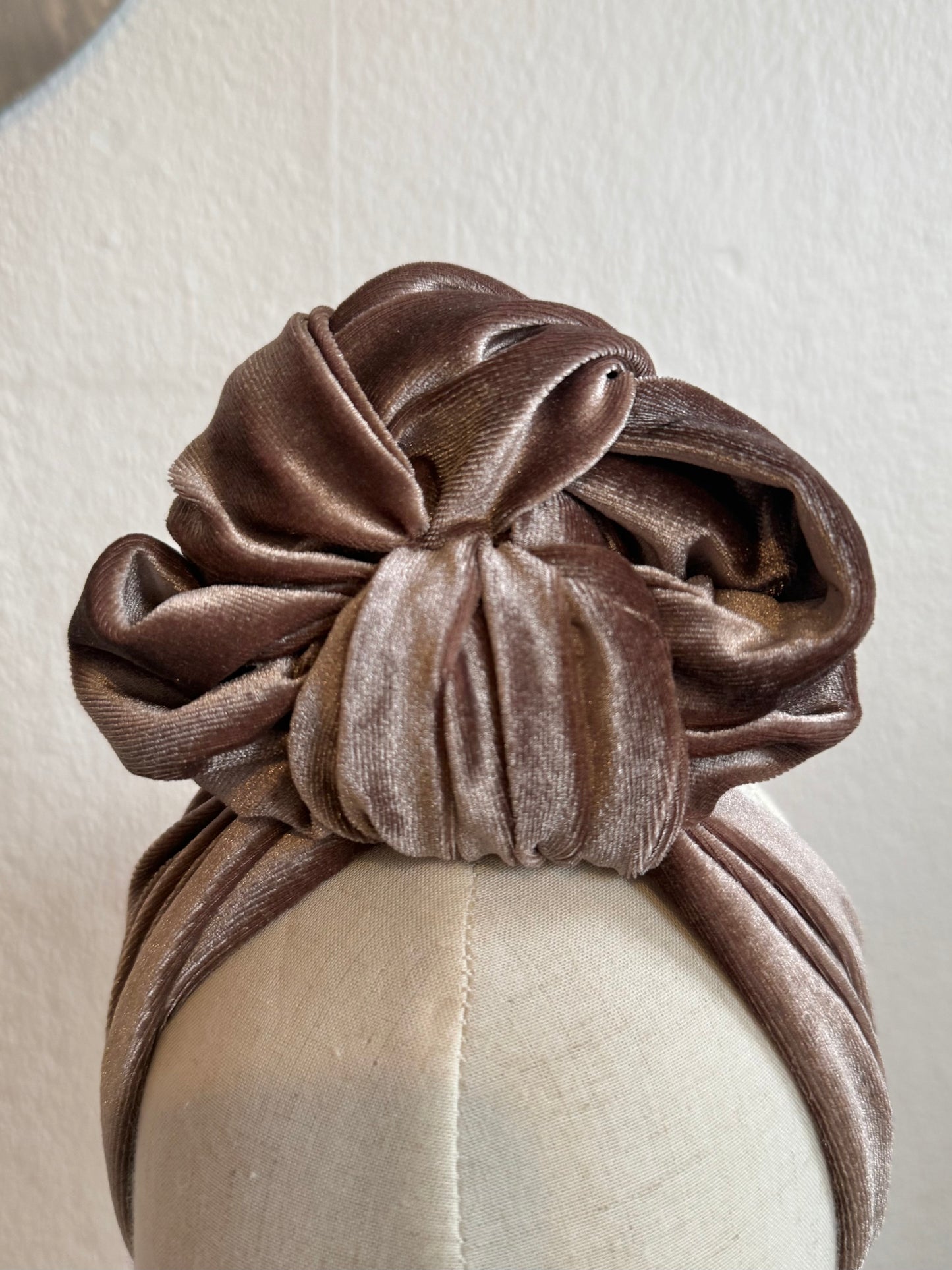 Vintage style handmade velvet headband