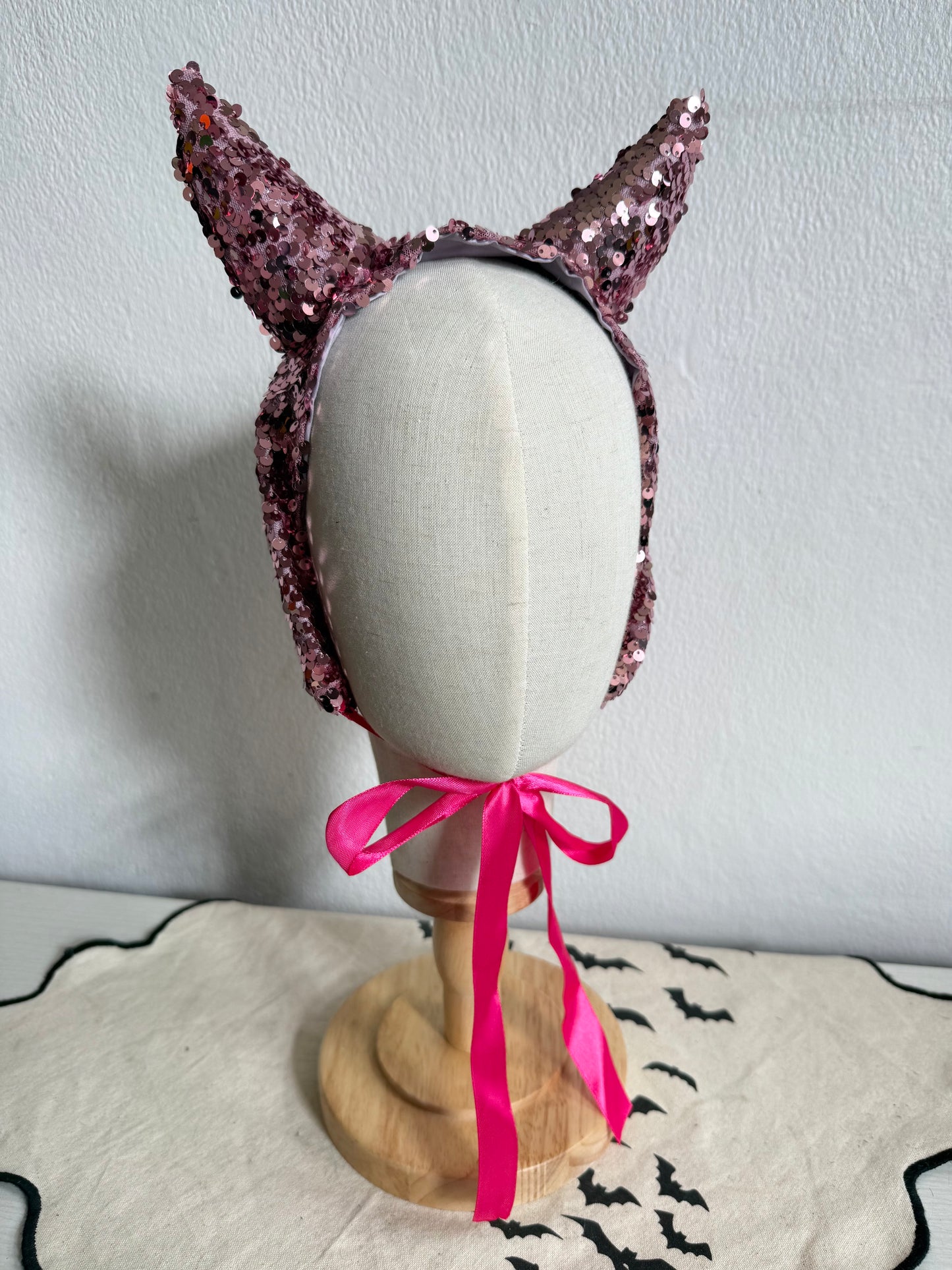 Pink Sparkly Devil Headpiece