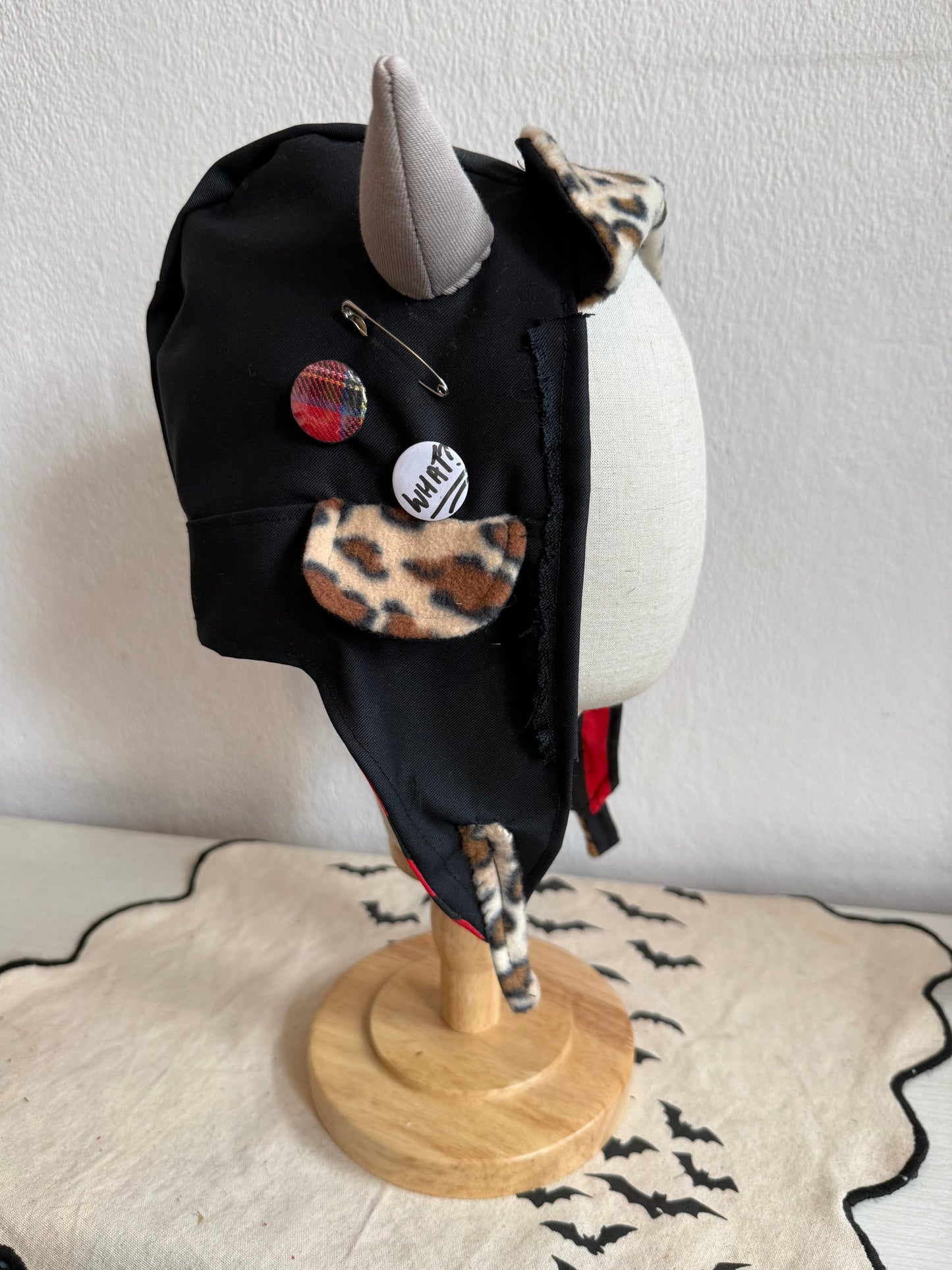 Tank girl style horned aviator hat