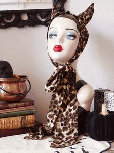 Devil Halloween leopard headband 