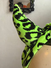 Load image into Gallery viewer, Halloween green leopard print devil horns