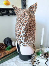 Load image into Gallery viewer, SARAH SPROUT COLLECTION: Cat Bonnet in Leopard Print (made to order)