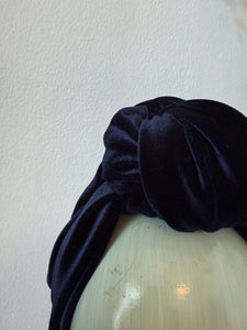 Velvet vintage turban for women 