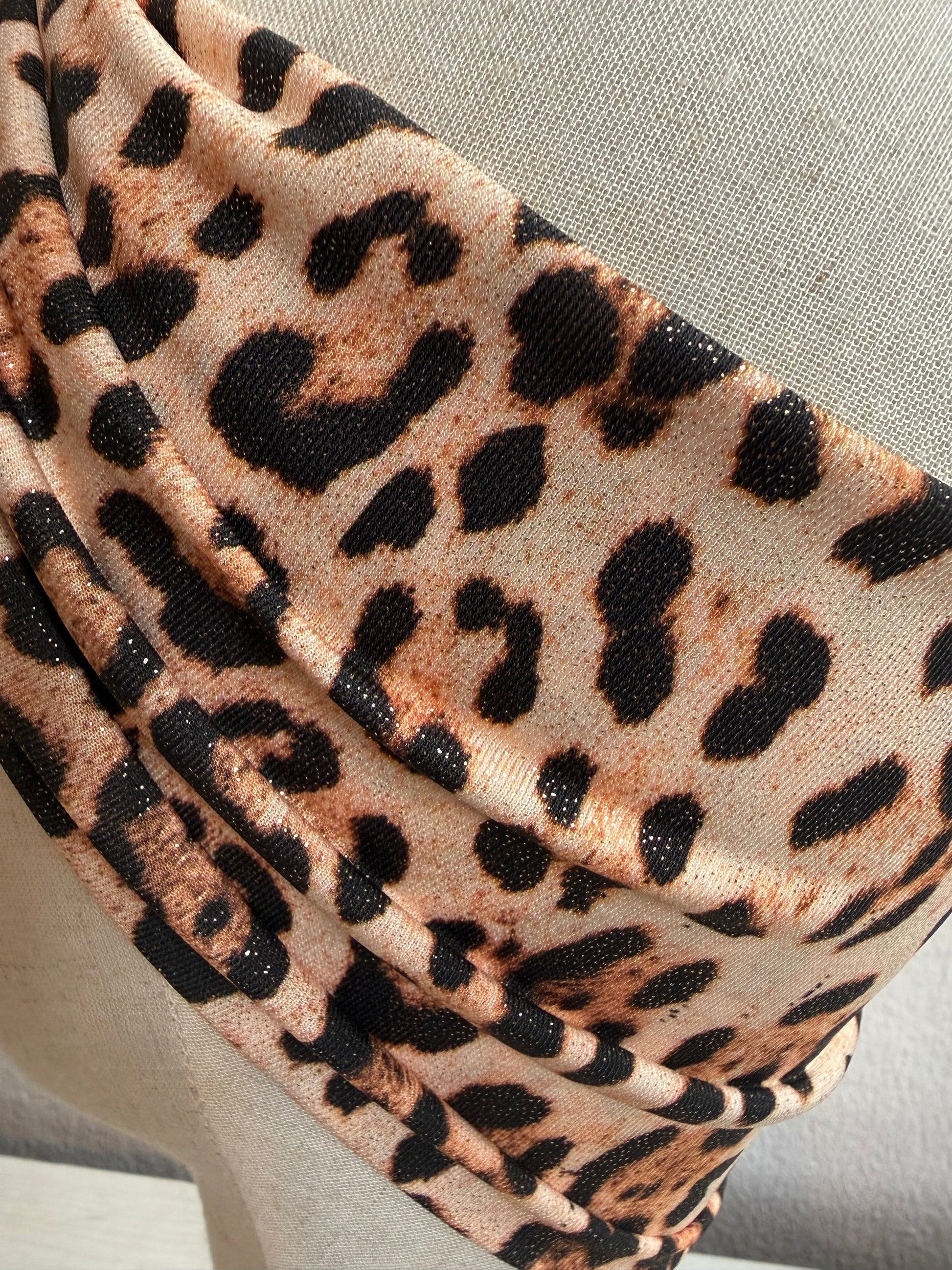 Sparkly leopard print headband 