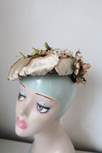 Load image into Gallery viewer, Floral hat vintage women’s Goodwood revival 