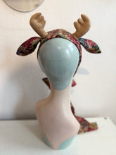 Load image into Gallery viewer, Little Deer Headband (pink &amp; green floral)