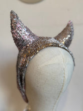 Load image into Gallery viewer, Sparkly devil horns festival headband 