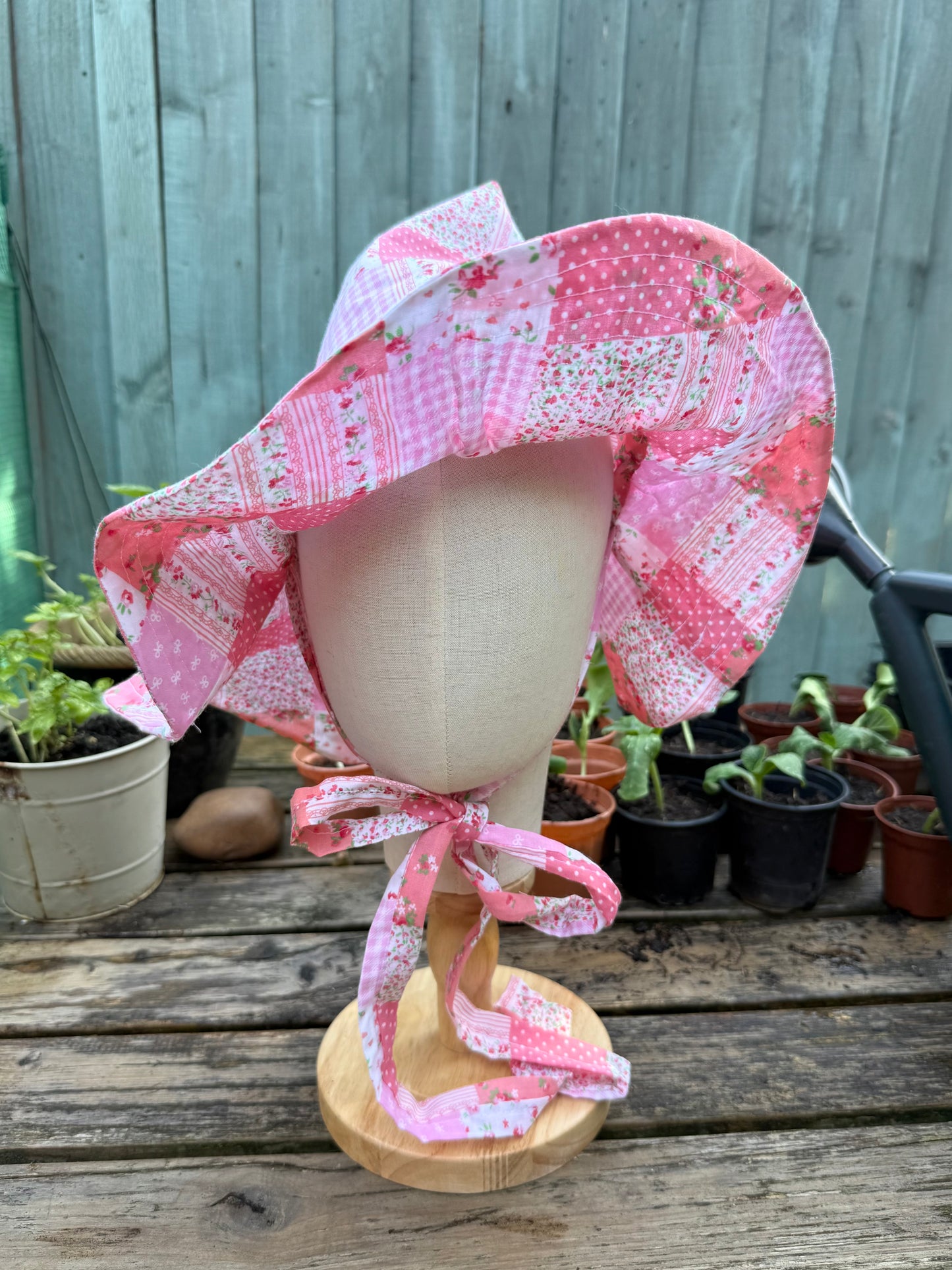 patchwork vintage style garden witch hat practical magic 