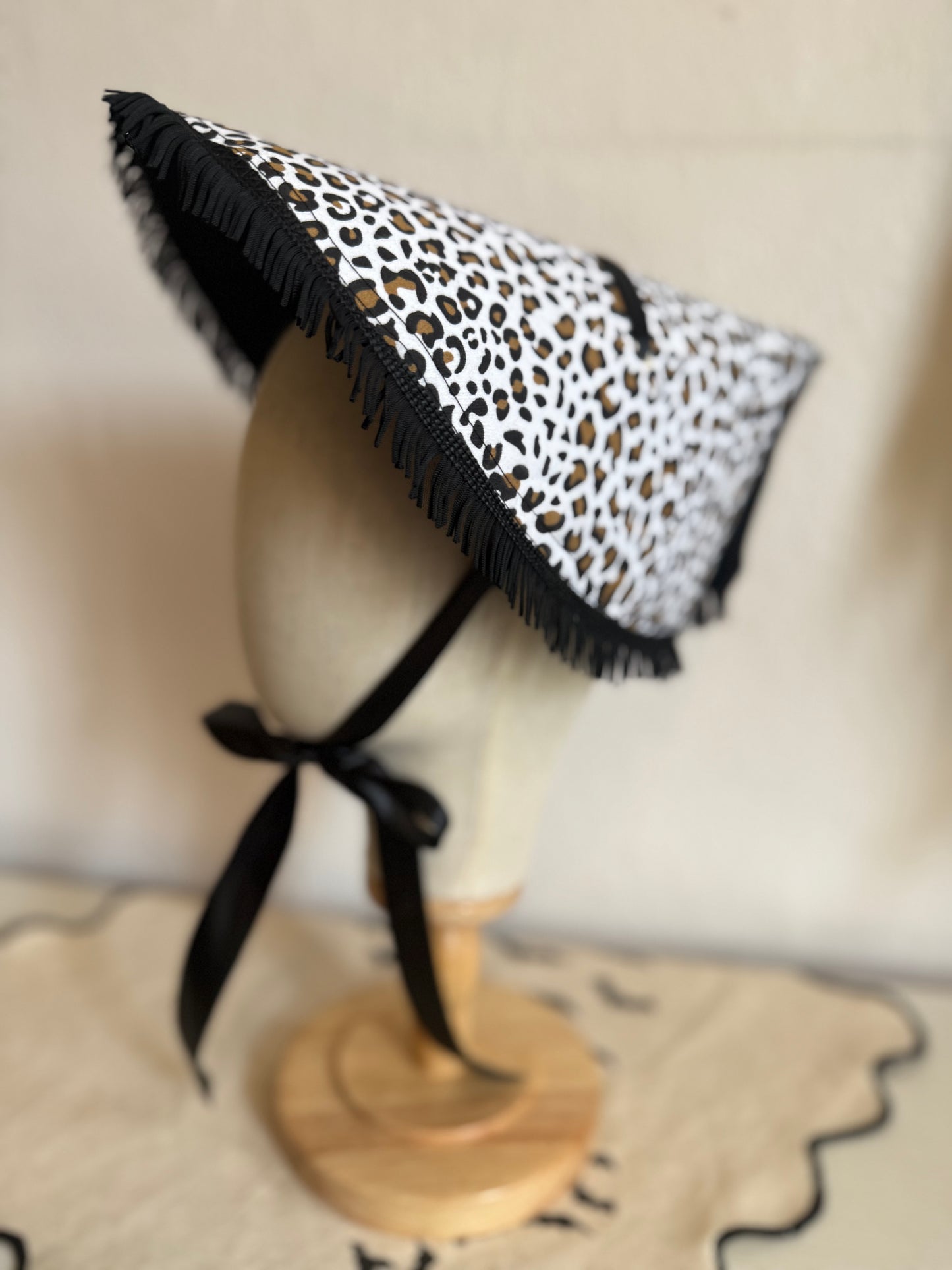 animal print vintage style rockabilly sun hat