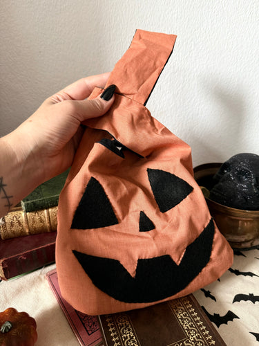 Alt fashion Halloween cute pumpkin bag