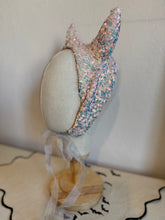 Load image into Gallery viewer, Sparkly Devil Headpiece (pink/orange)