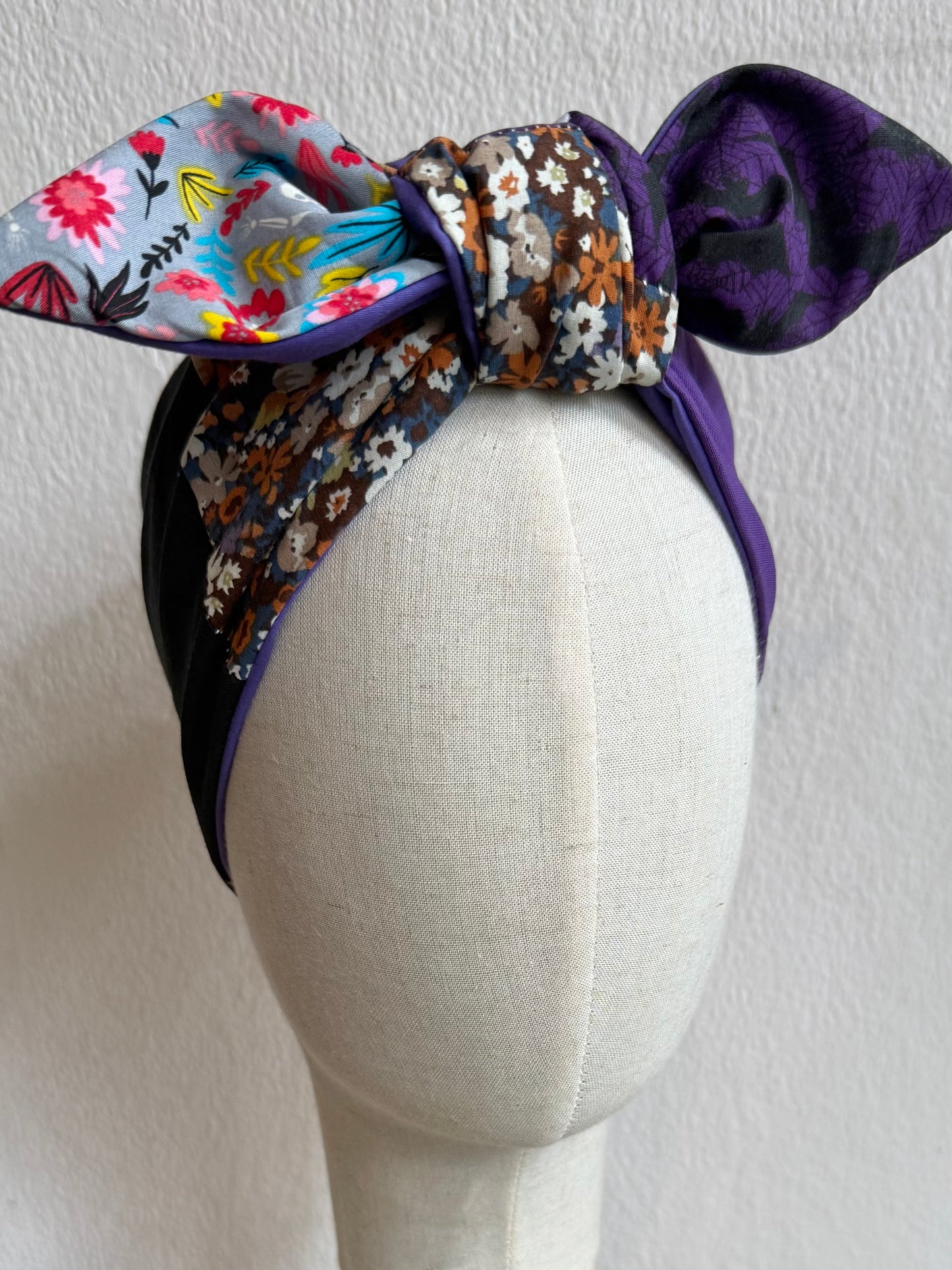nostalgic 90s halloween summerween patchwork headscarf