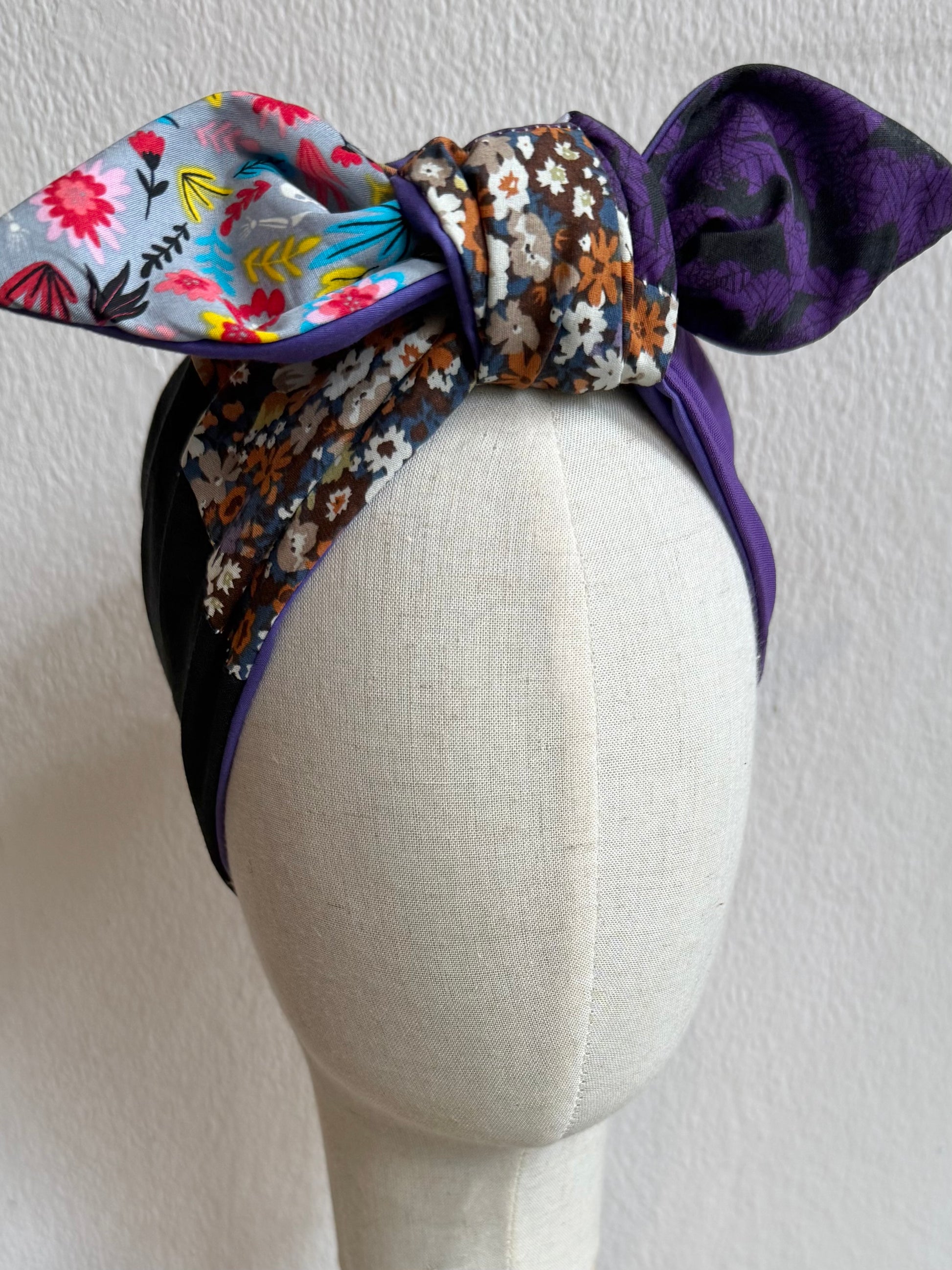 nostalgic 90s halloween summerween patchwork headscarf