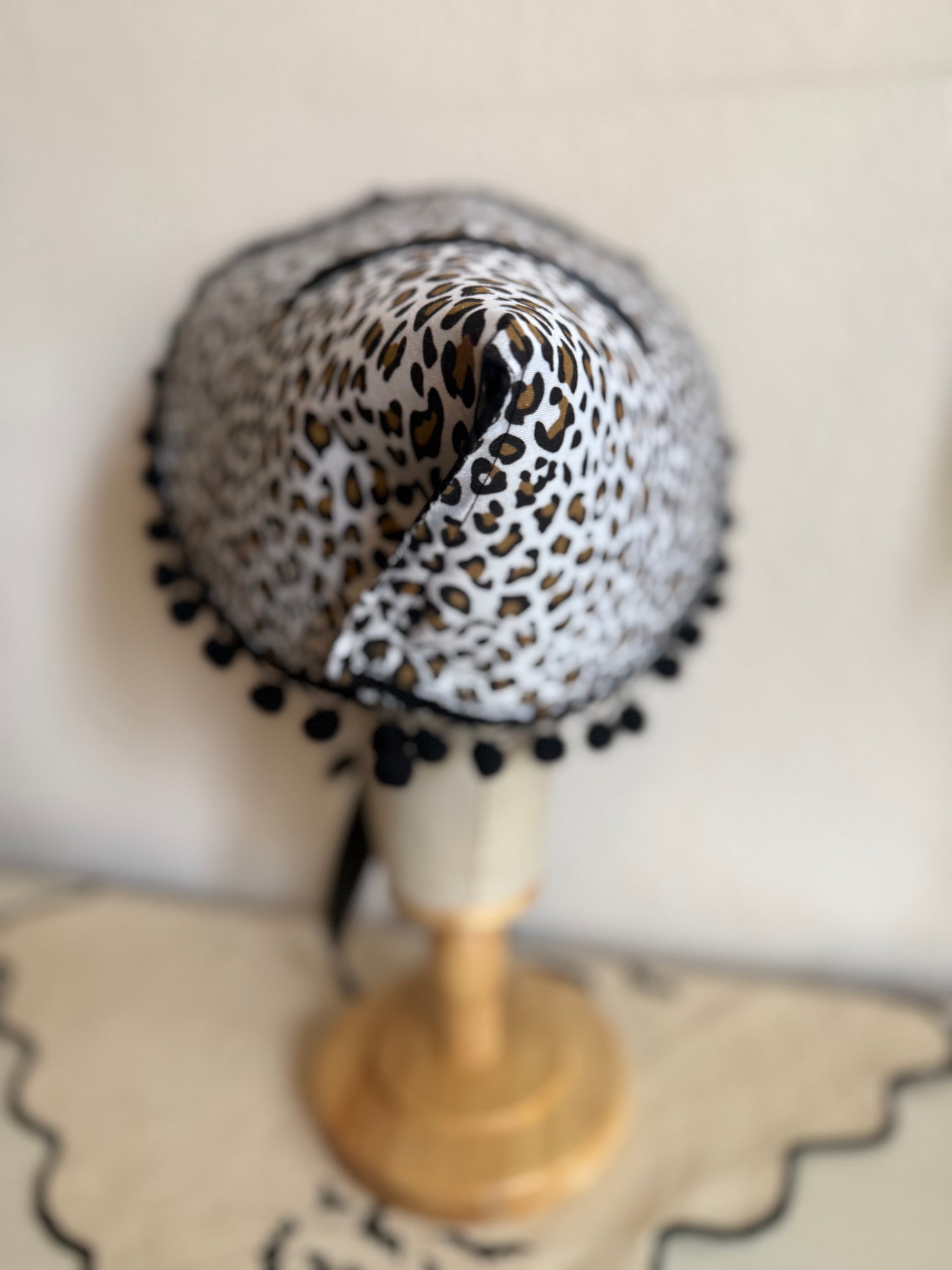 animal print vintage style rockabilly sun hat
