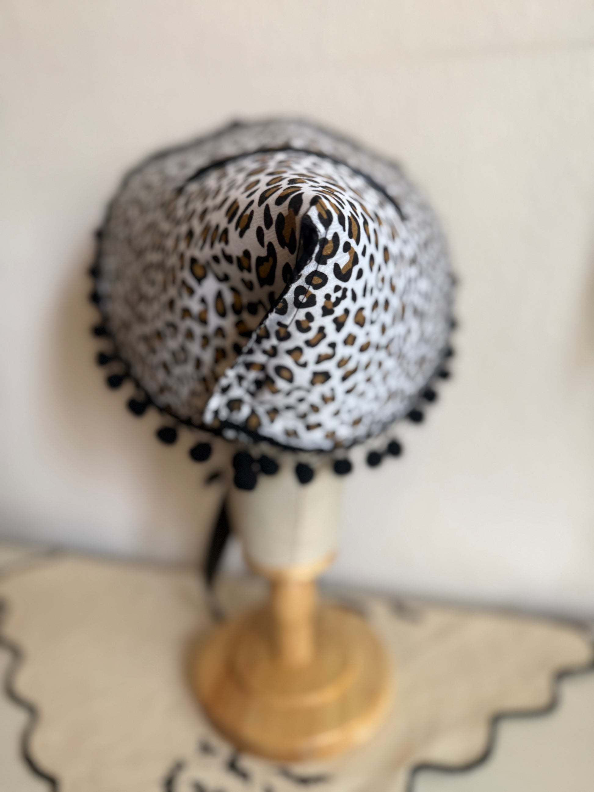 animal print vintage style rockabilly sun hat