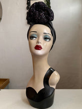 Load image into Gallery viewer, Gothic sequin vintage turban headscarf